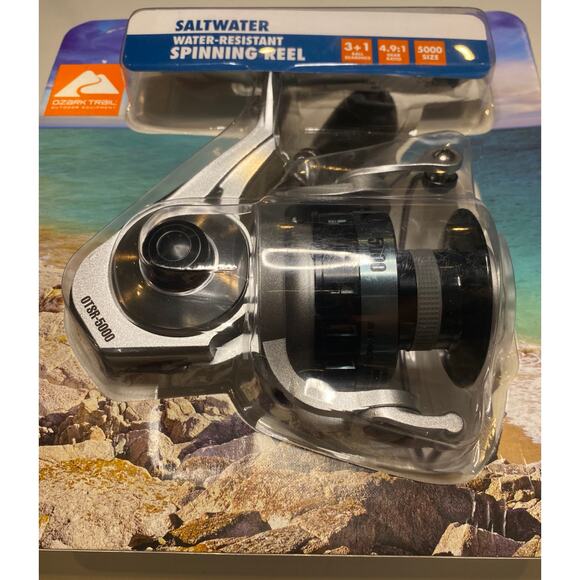 New Ozark Trail OTSR-5000 Saltwater Spinning Reel, Fishing - Picture 2 of 3